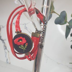 Free Bundle Add-On ❣ Embroidered Bracelet and Earrings (Set)